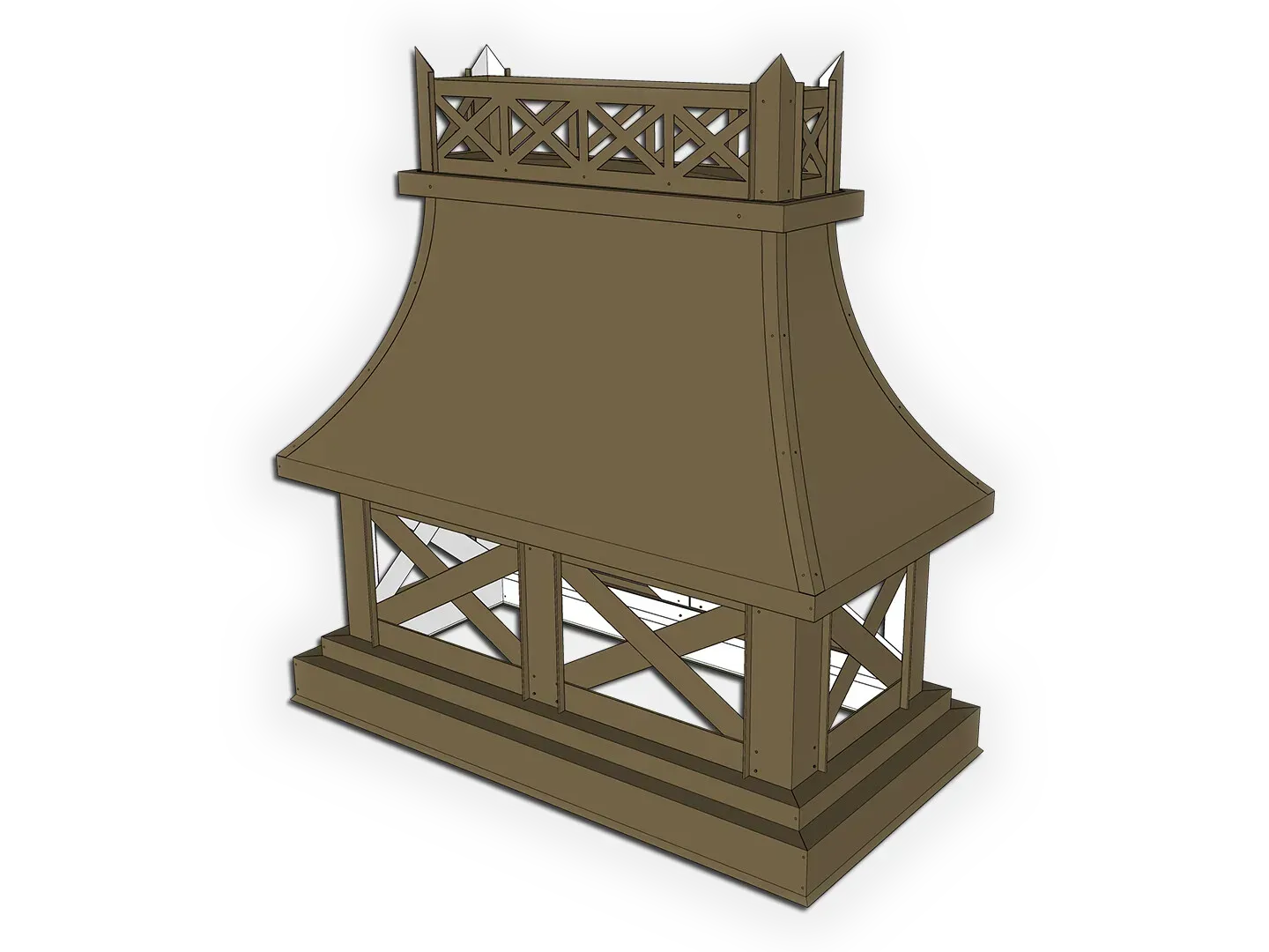 Crown Chimney Cap / Shroud | KM Sheet Metal